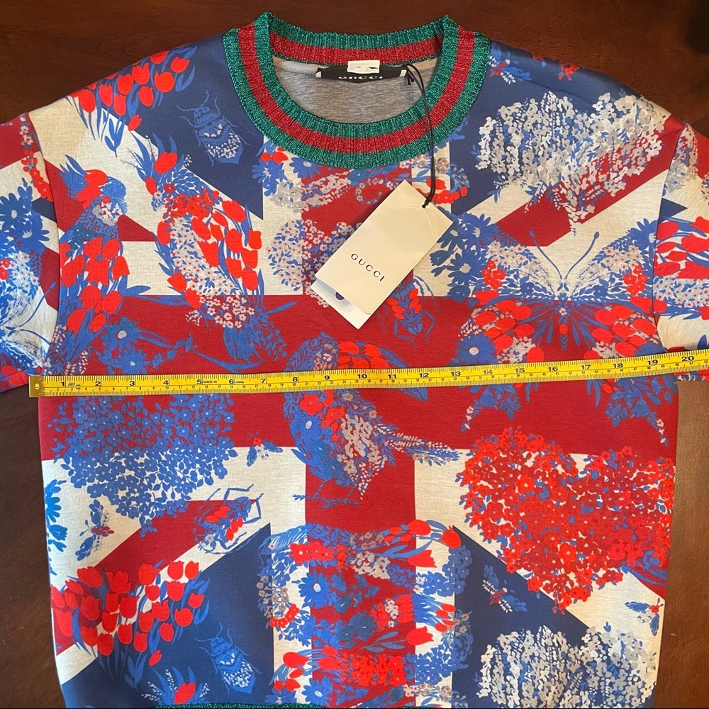 NWT Gucci floral print crewneck - Picture 10 of 11